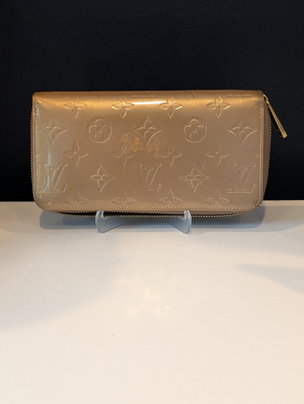 Louis Vuitton Vintage Gold Vernis Embossed Long Wallet
